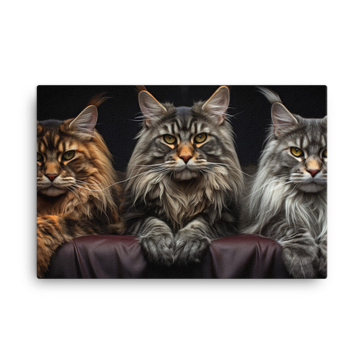 Maine Coon Canvas - PosterfyAI.com