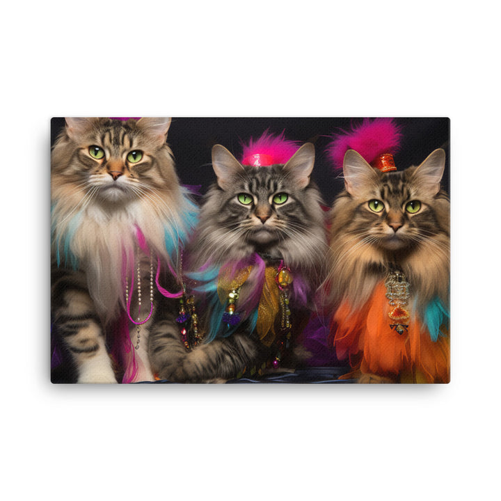 Maine Coon Canvas - PosterfyAI.com