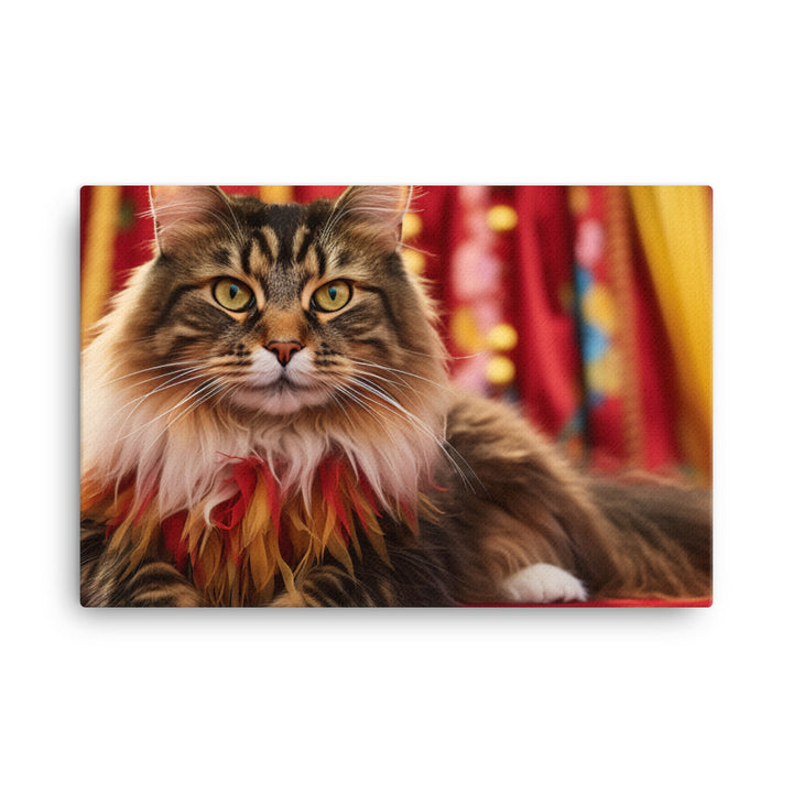 Maine Coon Canvas - PosterfyAI.com