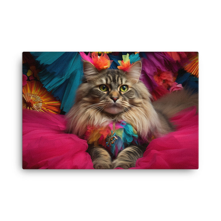 Maine Coon Canvas - PosterfyAI.com