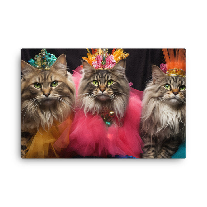 Maine Coon Canvas - PosterfyAI.com