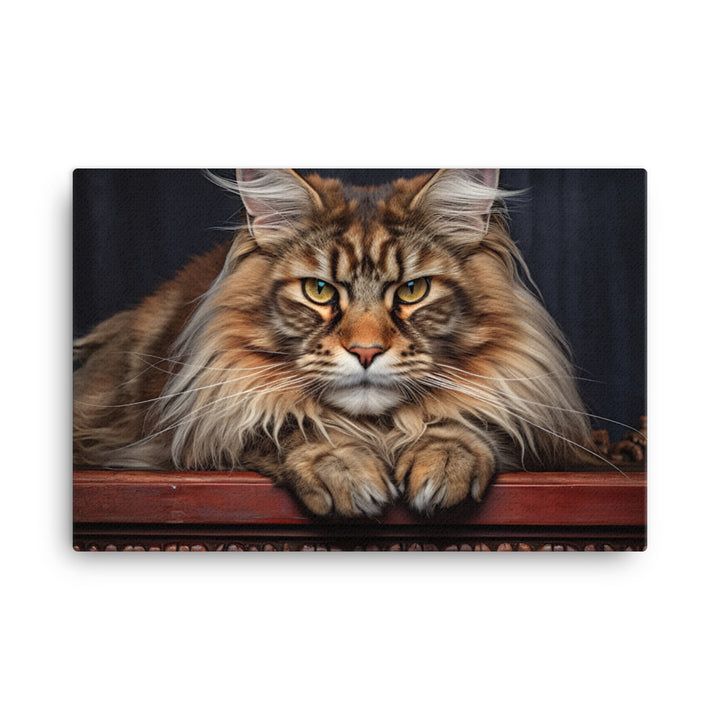Maine Coon Canvas - PosterfyAI.com