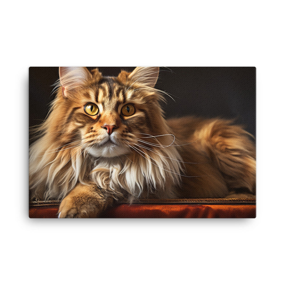 Maine Coon Canvas - PosterfyAI.com