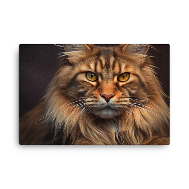 Maine Coon Canvas - PosterfyAI.com