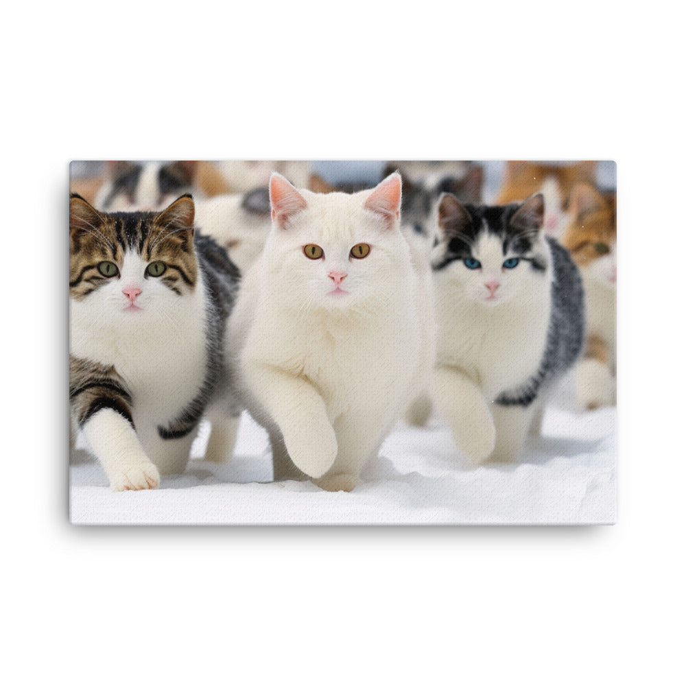 Japanese Bobtail Canvas - PosterfyAI.com