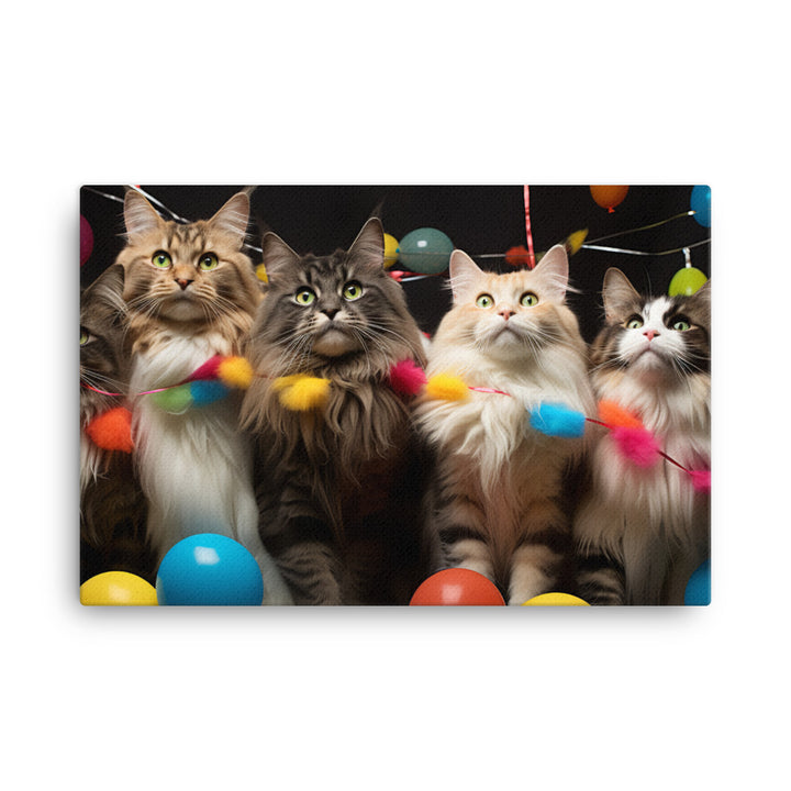 Norwegian Forest Canvas - PosterfyAI.com