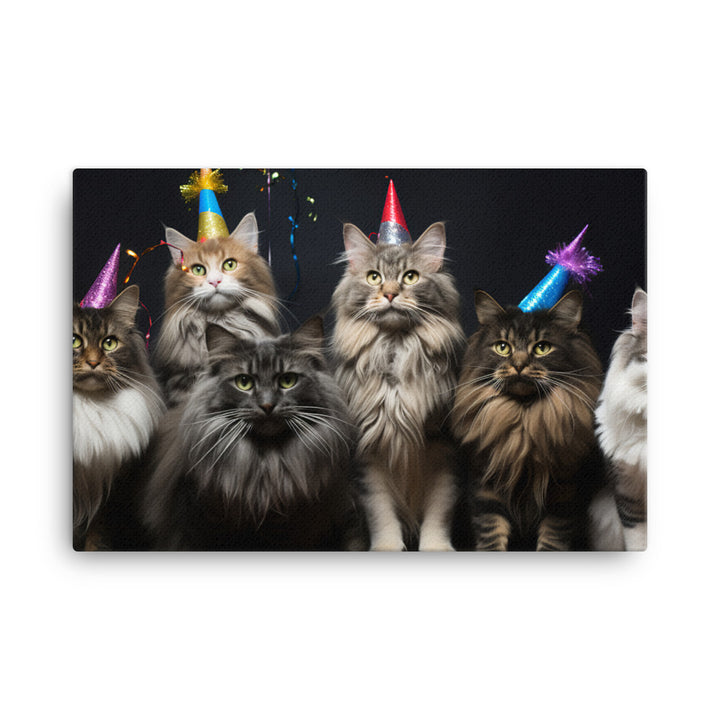 Norwegian Forest Canvas - PosterfyAI.com