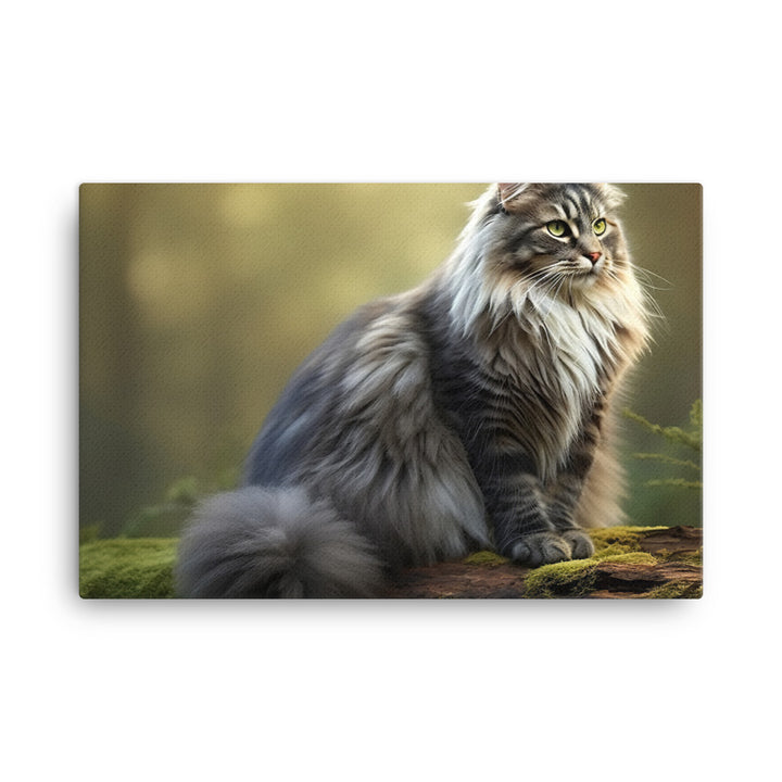 Norwegian Forest Canvas - PosterfyAI.com