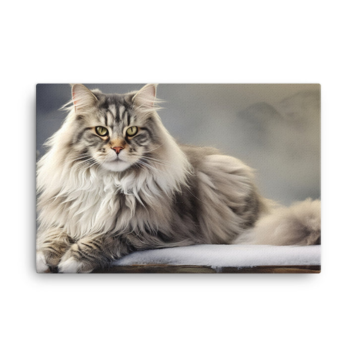 Norwegian Forest Canvas - PosterfyAI.com