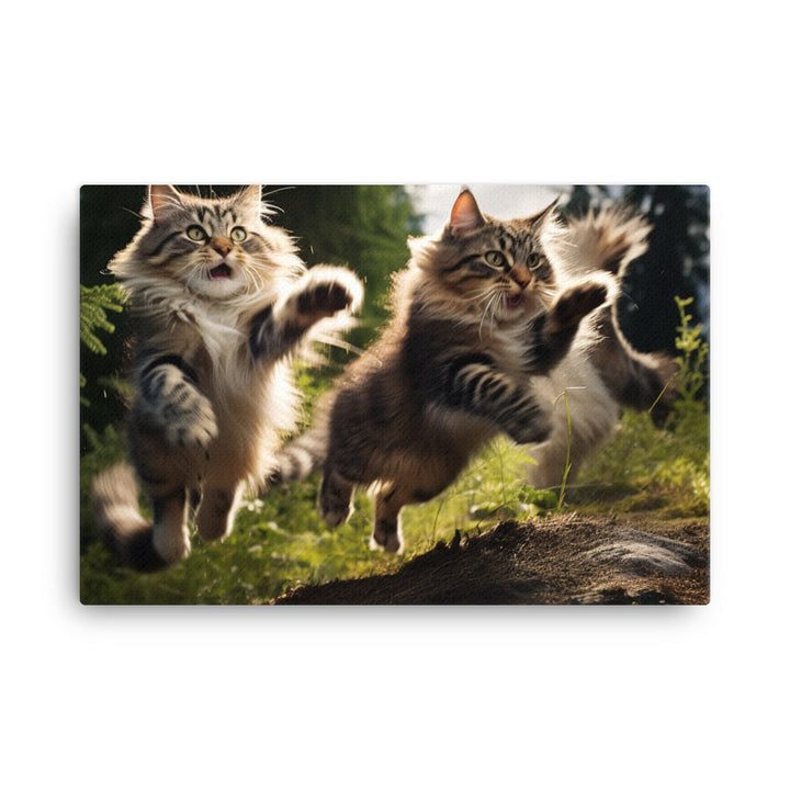 Norwegian Forest Canvas - PosterfyAI.com