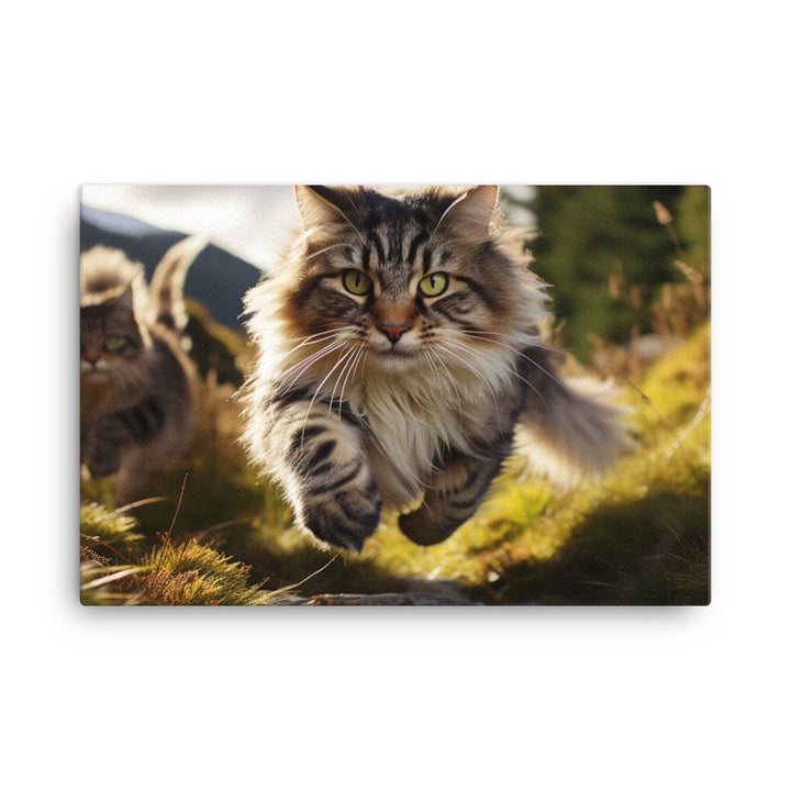Norwegian Forest Canvas - PosterfyAI.com