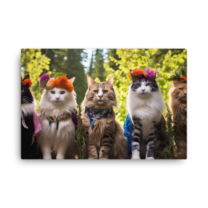 Norwegian Forest Canvas - PosterfyAI.com