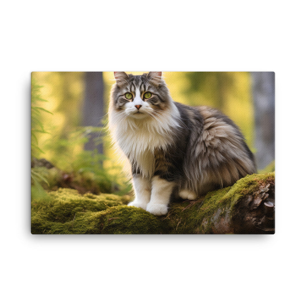 Norwegian Forest Canvas - PosterfyAI.com