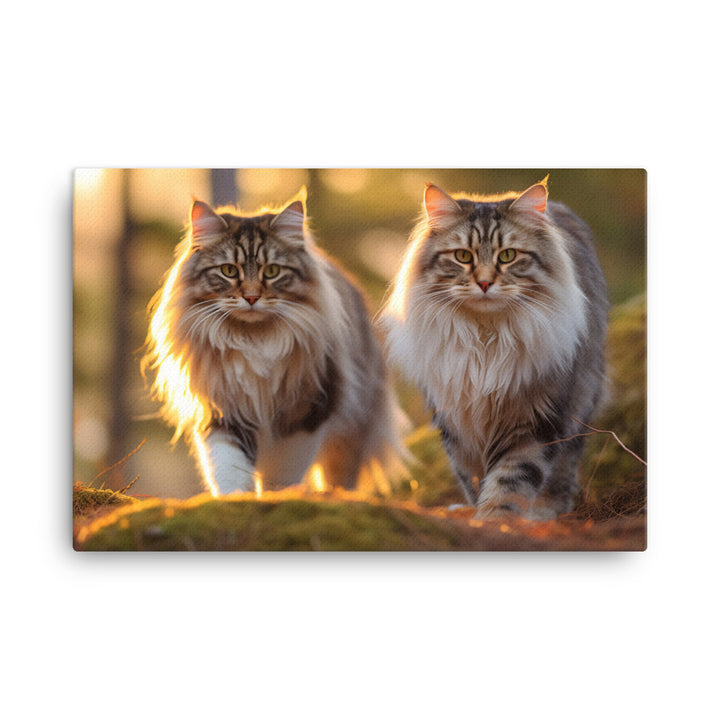 Norwegian Forest Canvas - PosterfyAI.com