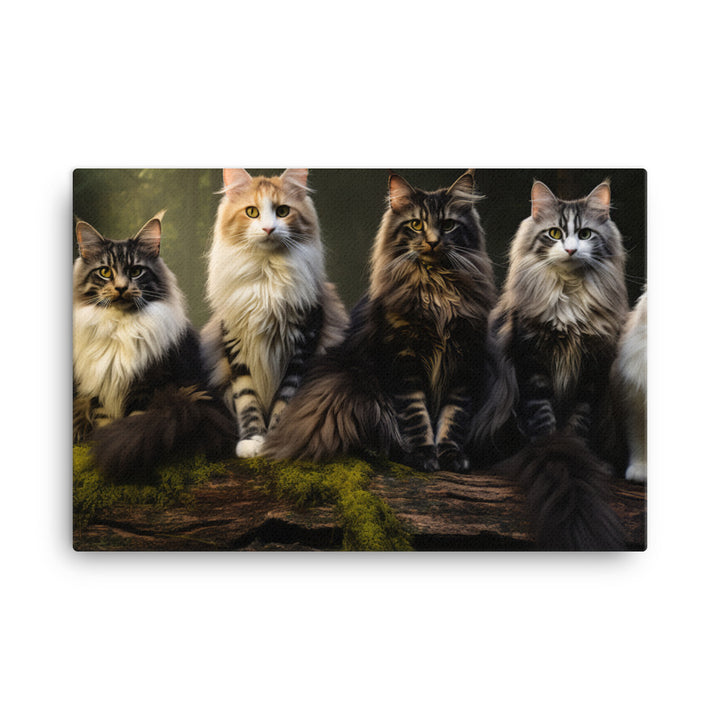 Norwegian Forest Canvas - PosterfyAI.com