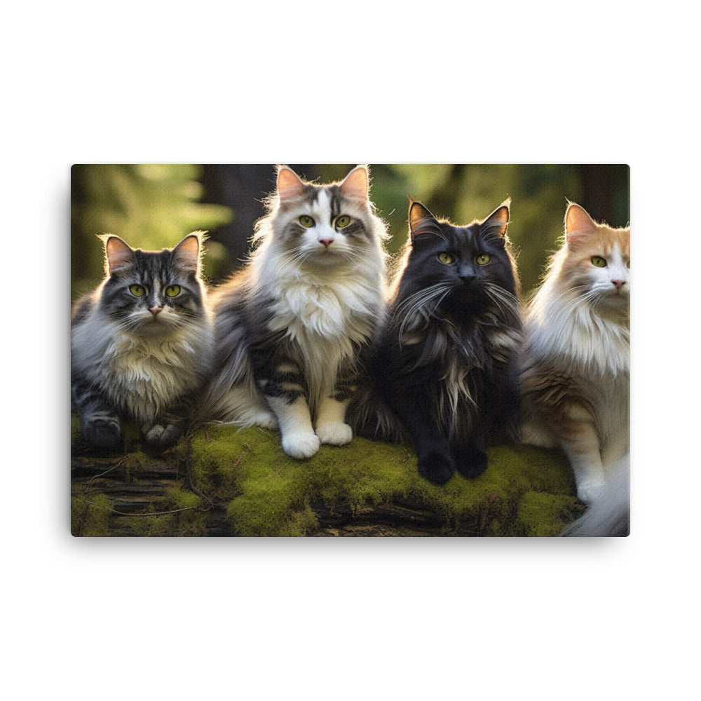 Norwegian Forest Canvas - PosterfyAI.com