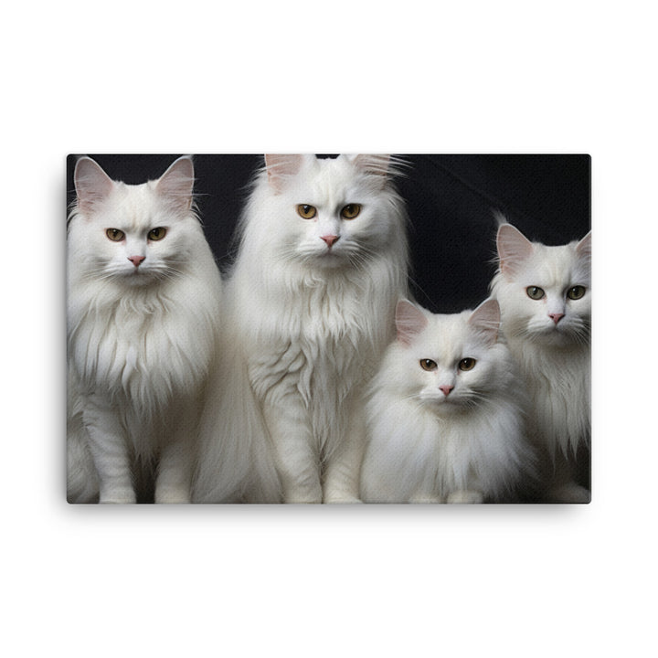 Turkish Angora Canvas - PosterfyAI.com