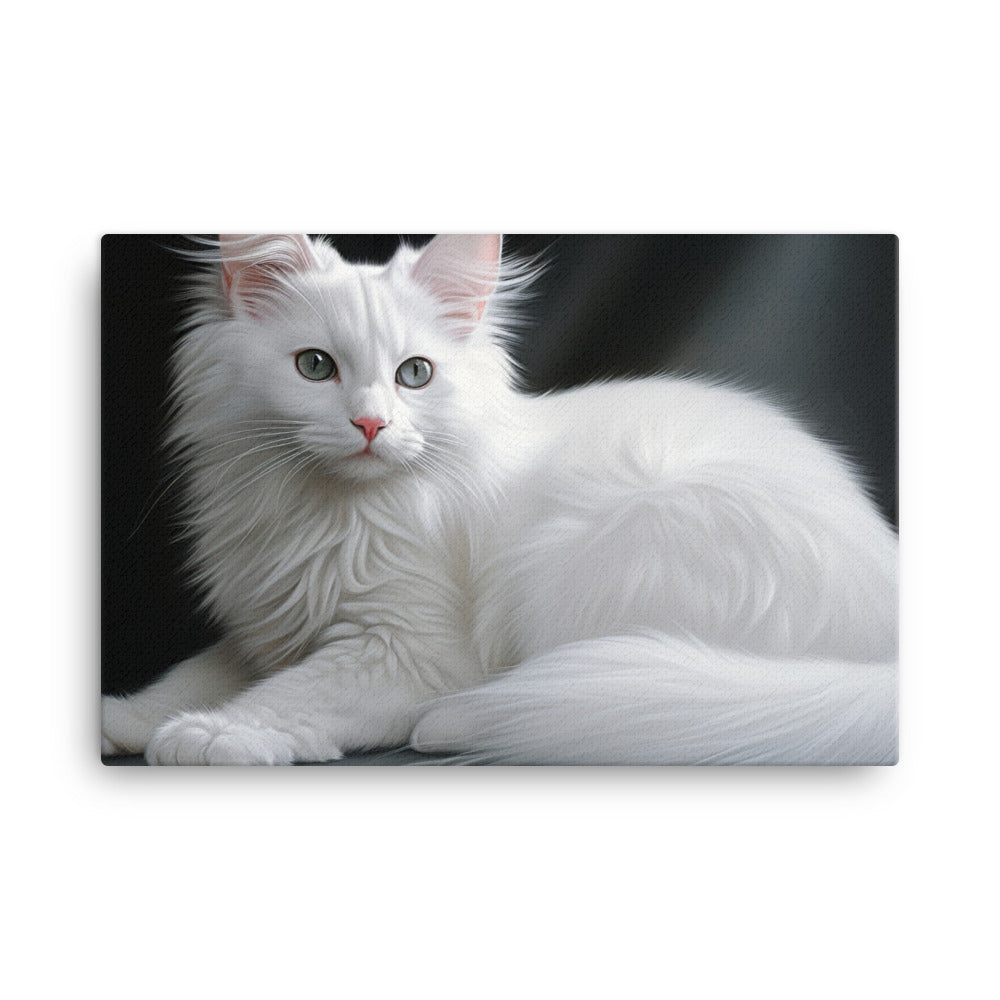 Turkish Angora Canvas - PosterfyAI.com