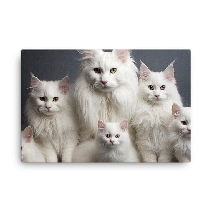 Turkish Angora Canvas - PosterfyAI.com