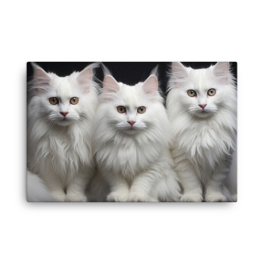 Turkish Angora Canvas - PosterfyAI.com