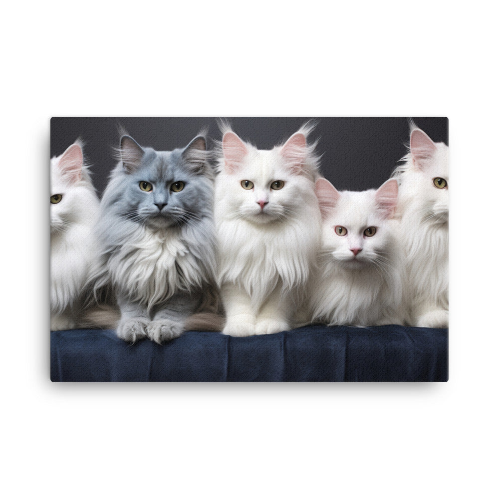 Turkish Angora Canvas - PosterfyAI.com