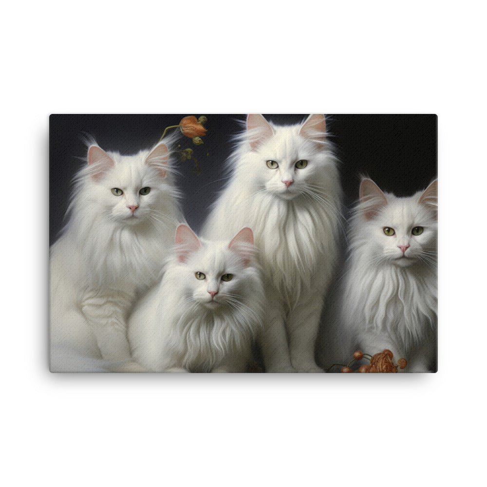 Turkish Angora Canvas - PosterfyAI.com