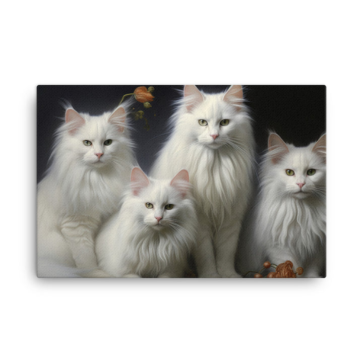 Turkish Angora Canvas - PosterfyAI.com