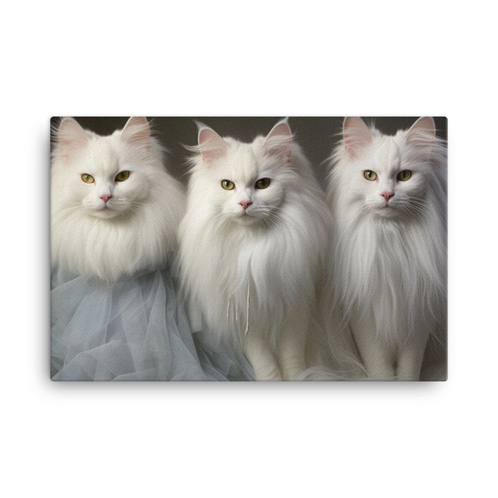 Turkish Angora Canvas - PosterfyAI.com