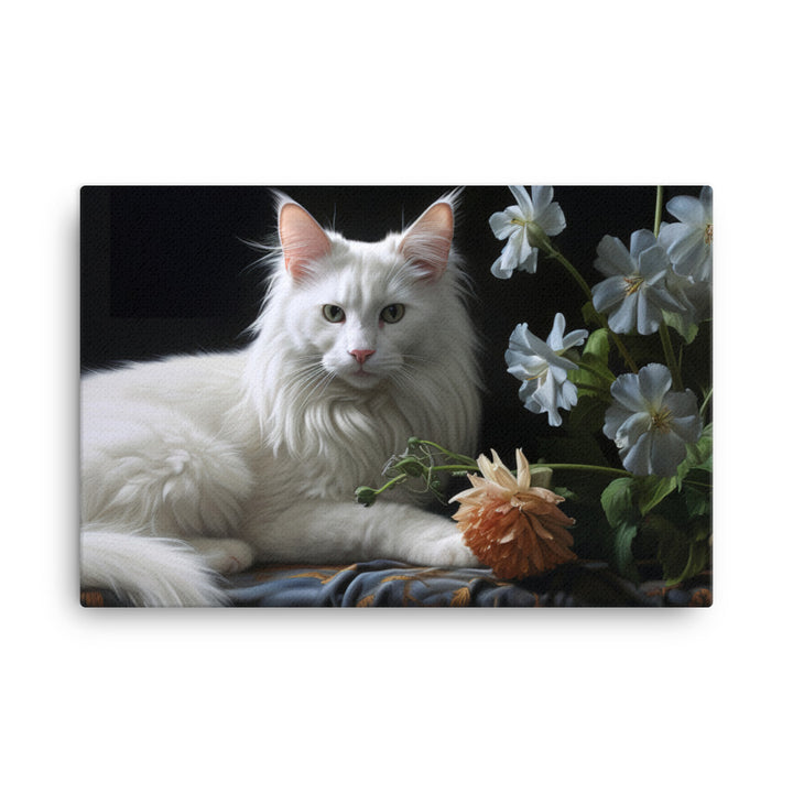 Turkish Angora Canvas - PosterfyAI.com