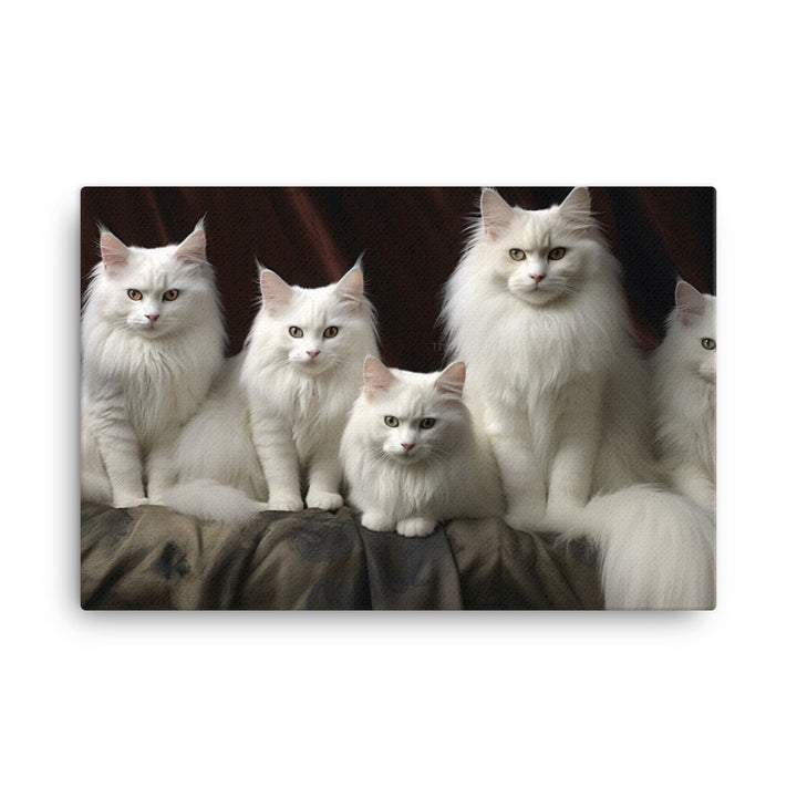 Turkish Angora Canvas - PosterfyAI.com