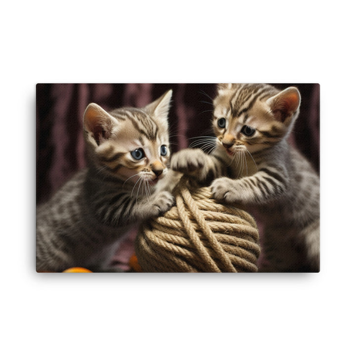 Egyptian Mau Canvas - PosterfyAI.com