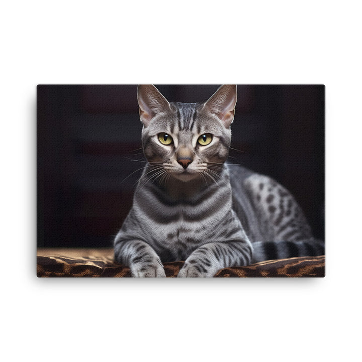 Egyptian Mau Canvas - PosterfyAI.com