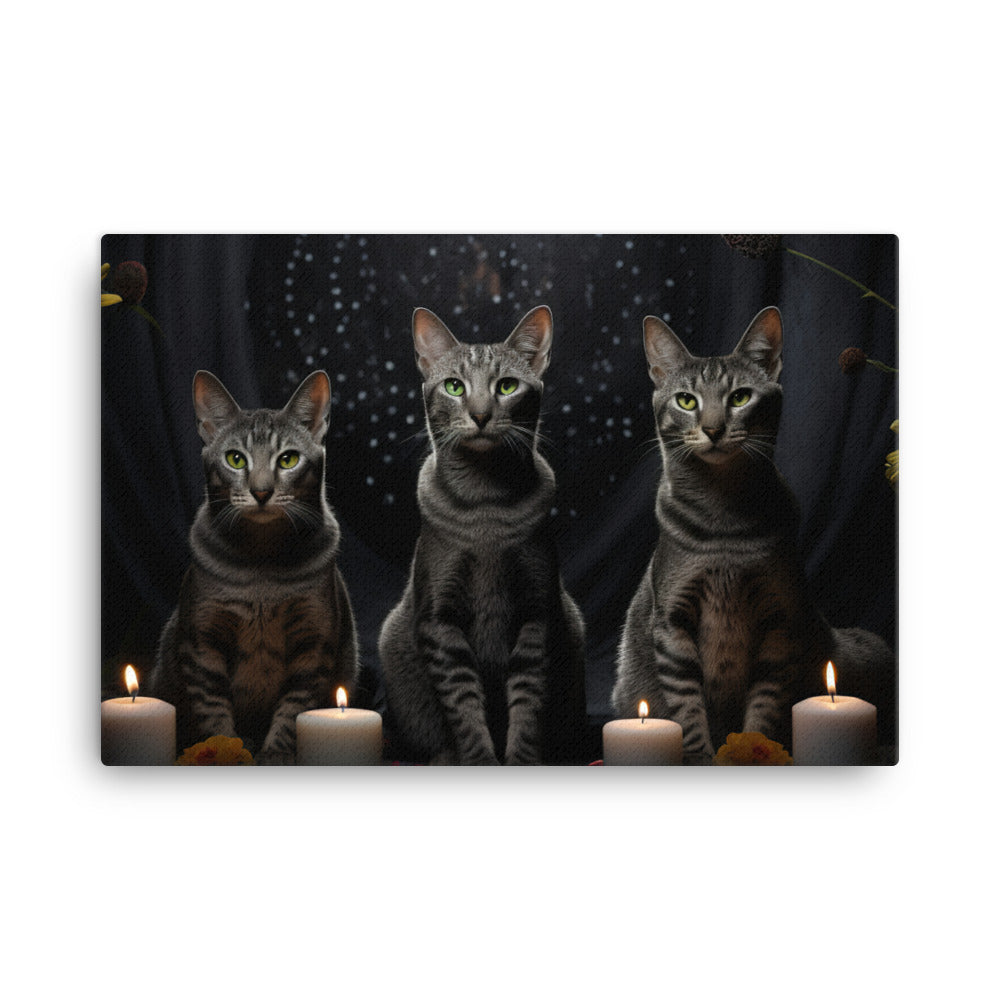 Egyptian Mau Canvas - PosterfyAI.com