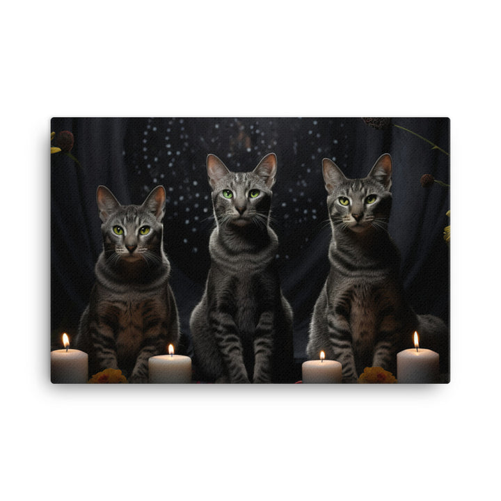 Egyptian Mau Canvas - PosterfyAI.com