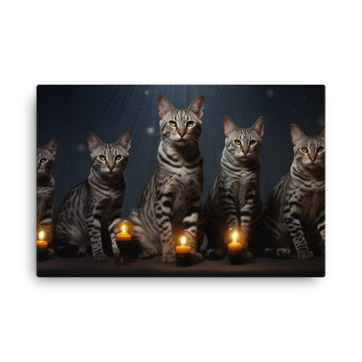 Egyptian Mau Canvas - PosterfyAI.com