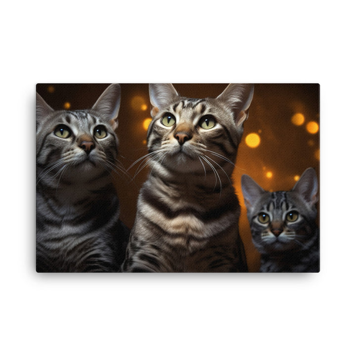 Egyptian Mau Canvas - PosterfyAI.com