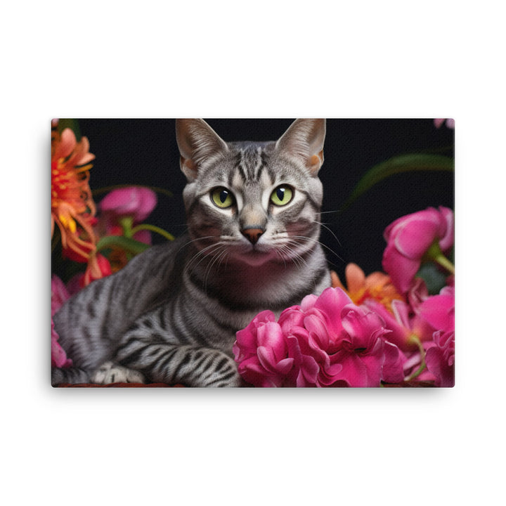 Egyptian Mau Canvas - PosterfyAI.com