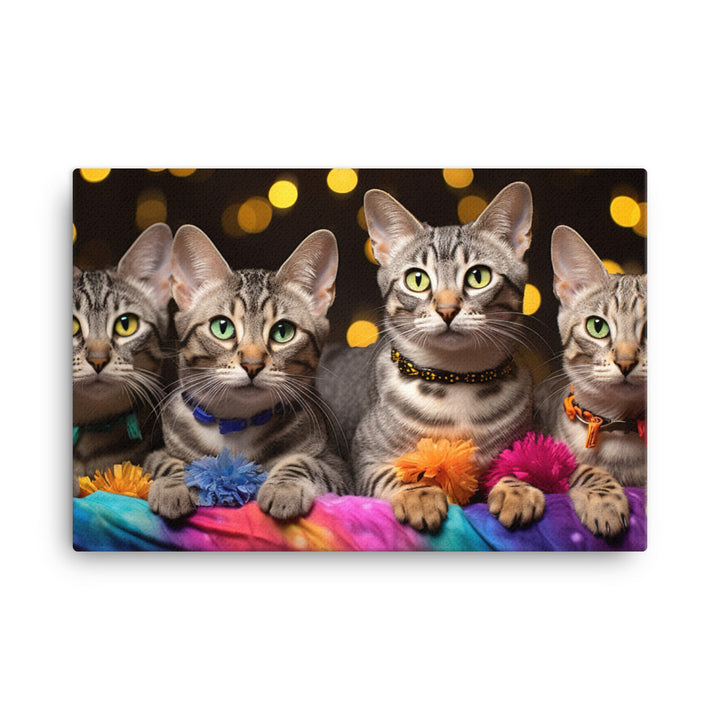 Egyptian Mau Canvas - PosterfyAI.com