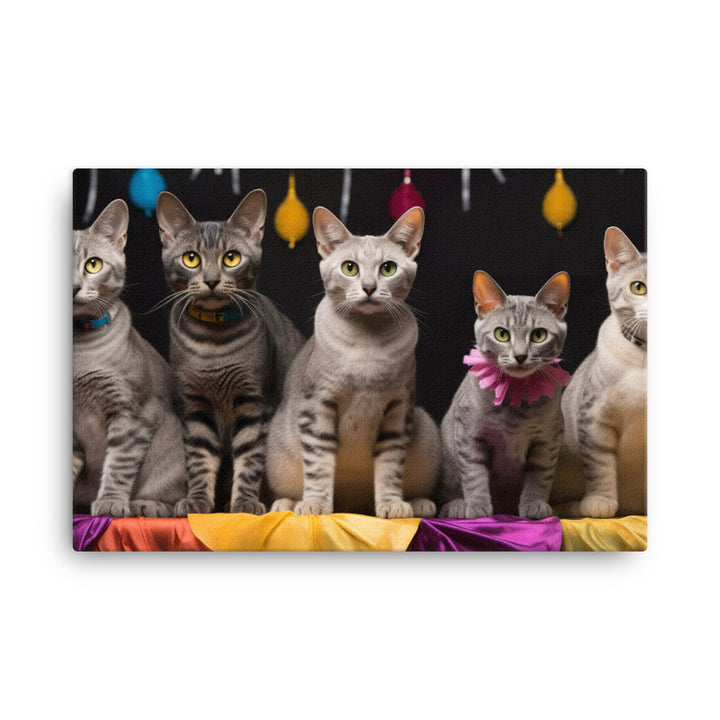 Egyptian Mau Canvas - PosterfyAI.com