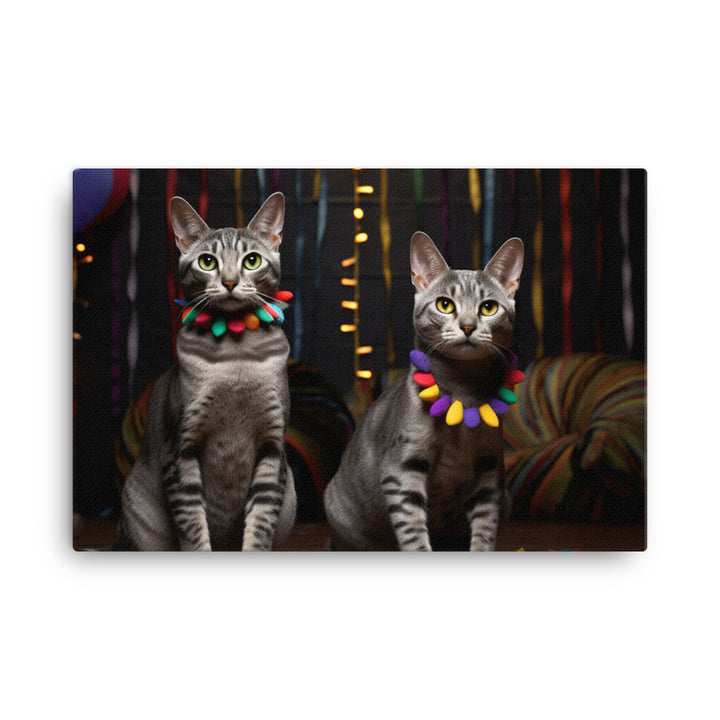 Egyptian Mau Canvas - PosterfyAI.com