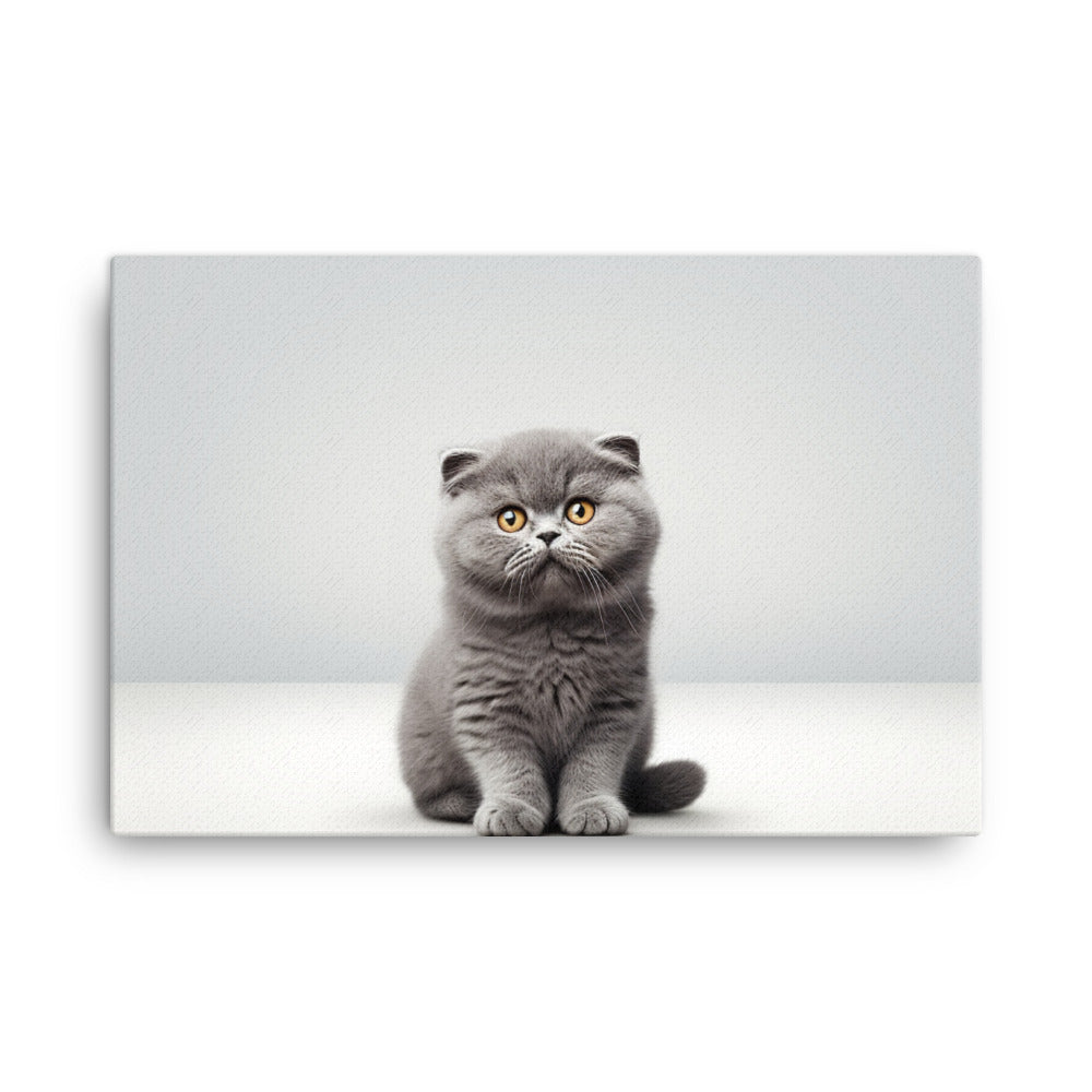 Scottish Fold Canvas - PosterfyAI.com