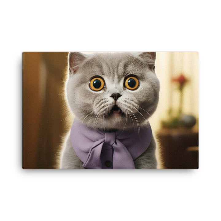 Scottish Fold Canvas - PosterfyAI.com