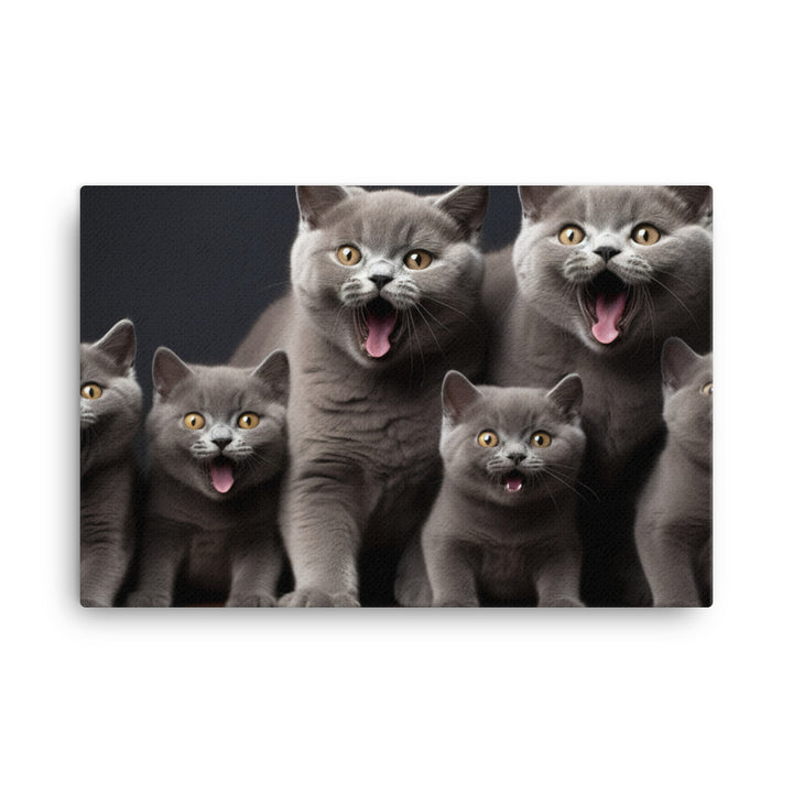 British Shorthair Canvas - PosterfyAI.com