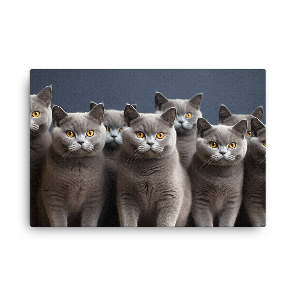 British Shorthair Canvas - PosterfyAI.com