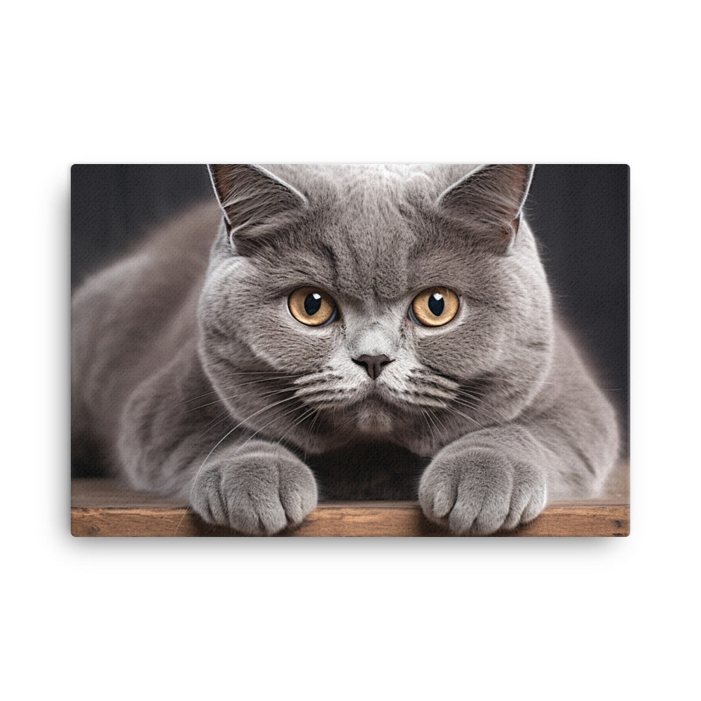 British Shorthair Canvas - PosterfyAI.com