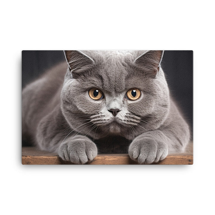 British Shorthair Canvas - PosterfyAI.com