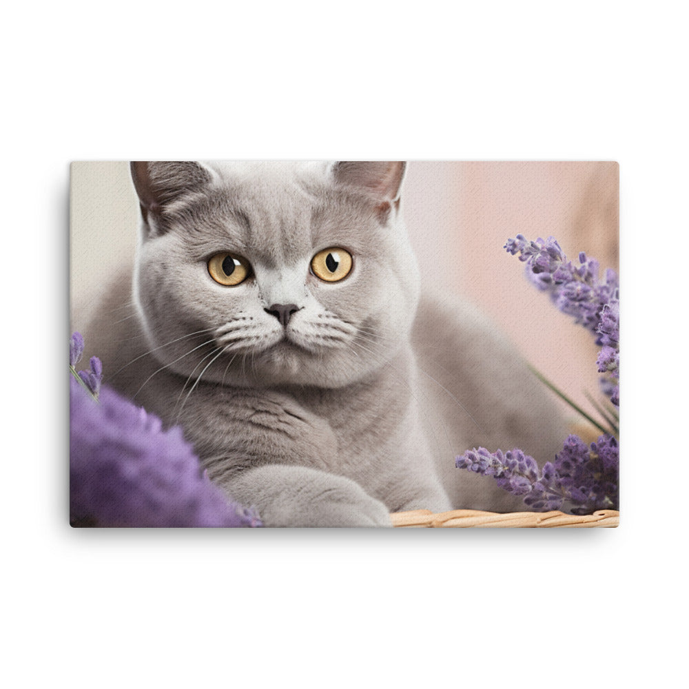 British Shorthair Canvas - PosterfyAI.com
