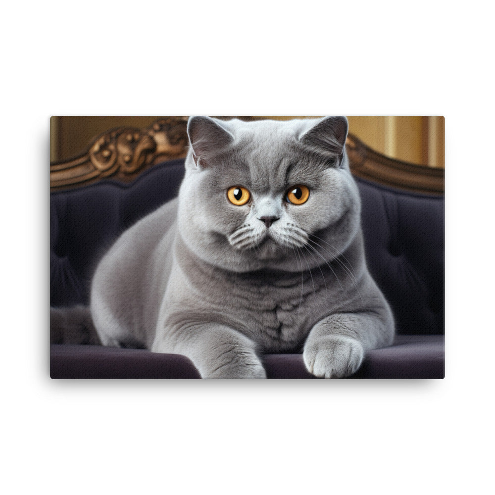 British Shorthair Canvas - PosterfyAI.com