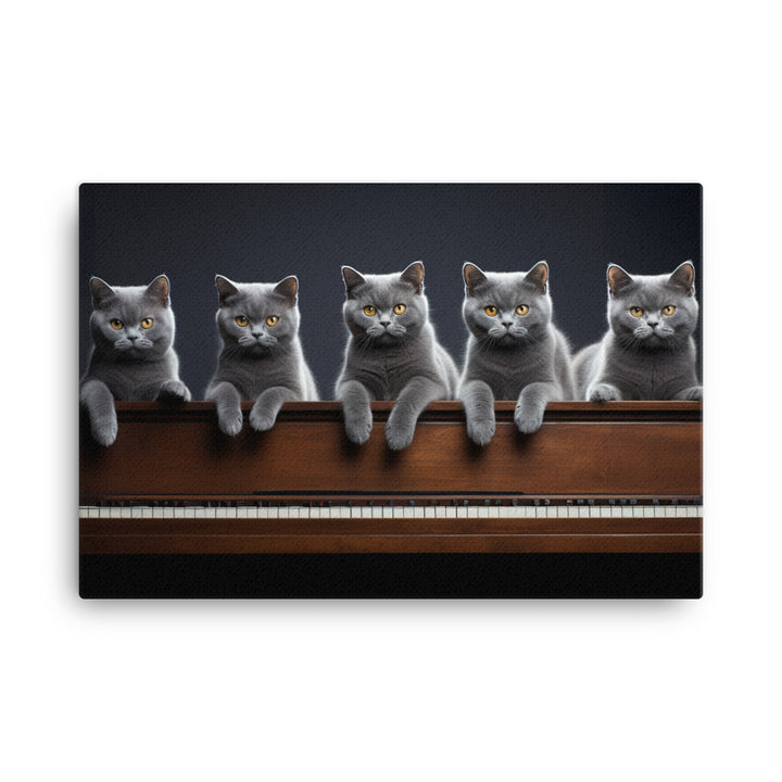 British Shorthair Canvas - PosterfyAI.com