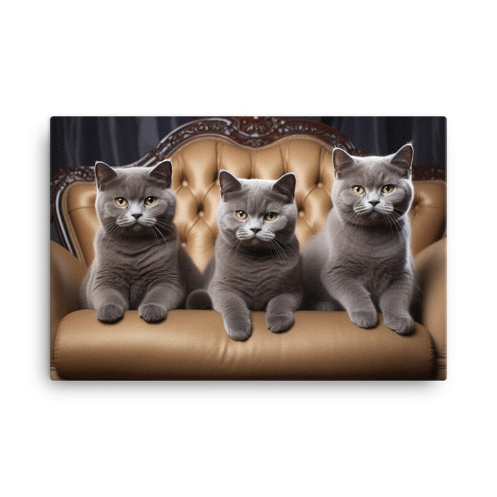 British Shorthair Canvas - PosterfyAI.com